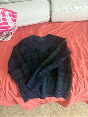 Men's brooks brothers Plaid Sweater in Navy and Green